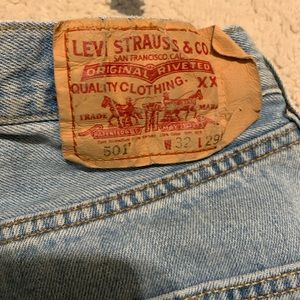 levi 32x29 501 denim jeans